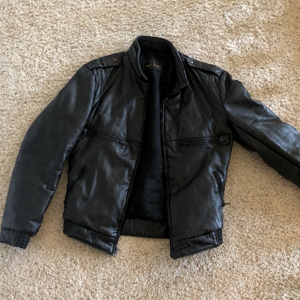 Pierre Jacques Leather Bomber Jacket